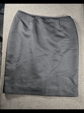 Calvin Klein Black Textured Pencil Skirt - Women